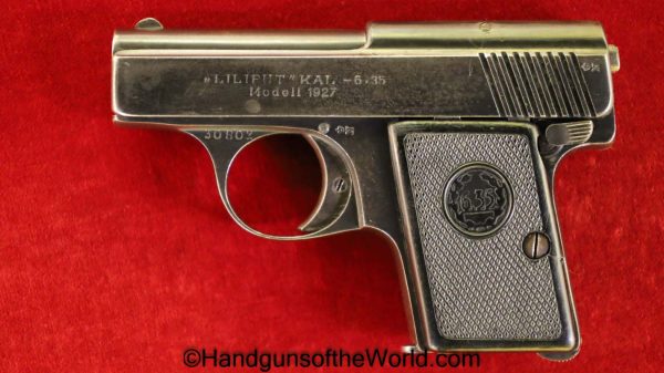 Menz, Liliput, Model 1927, 6.35mm, Vest Pocket, VP, 1927, 6.35, 25, .25, acp, auto, German, Germany, Handgun, Pistol, C&R, Collectible, Hand gun