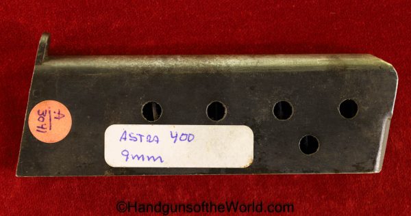 Astra, 1921, 400, 9mm, Largo, Bergmann Bayard, BB, 9BB, 9mmBB, 9, Mag, Magazine, Clip, Original, Spain, Spanish, Handgun, Pistol, Hand gun