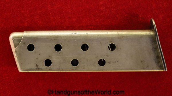 Mauser, HSc, Magazine, 7.65mm, WWII, Era, WW2, Original, Collectible, Handgun, Pistol, German, Germany, Smooth, Base, 32, .32, acp, auto, 7.65, Unmarked