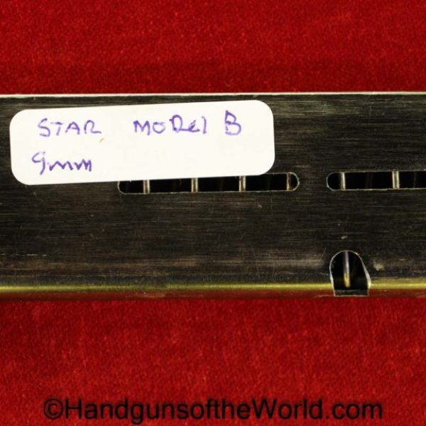 Star, Model B, 9mm, Magazine, Clip, Mag, Original, Collectible, B, Spain, Spanish, Handgun, Hand gun, Pistol, German, Germany, Bulgaria, Bulgarian
