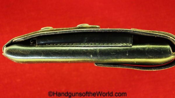 FN, 1922, Browning, Holster, Post War, Post-War, France, French, Original, Handgun, Pistol, Hand gun, black, leather, 1910/22