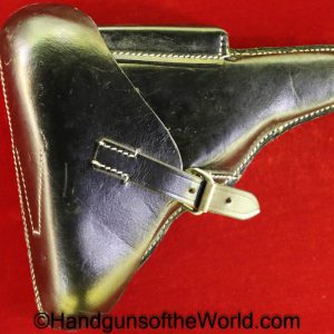 Luger, P08, P 08, P-08, P.08, Holster, New Production, Reproduction, Nazi, German, Germany, Repro, Handgun, Hand gun, Pistol, black, leather