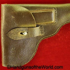 Mauser, HSc, Holster, brown, leather, pebble grain, Original, German, Germany, WWII, WW2, Collectible, Handgun, Pistol, Hand gun
