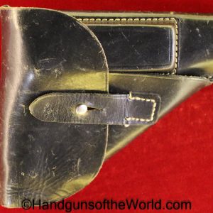 Mauser, HSc, Holster, Black, leather, breakaway, jhg44, Nazi, WaA41, Original, German, Germany, WWII, WW2, Collectible, Handgun, Pistol, jhg, 44, 1944