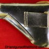 Mauser, HSc, Holster, Black, leather, breakaway, jhg44, Nazi, WaA41, Original, German, Germany, WWII, WW2, Collectible, Handgun, Pistol, jhg, 44, 1944