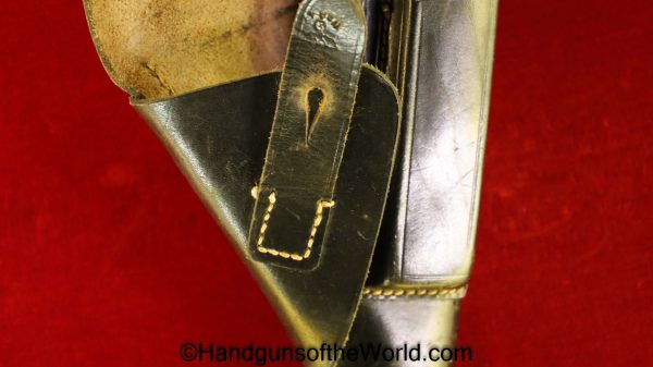 Mauser, HSc, Holster, Black, leather, breakaway, jhg44, Nazi, WaA41, Original, German, Germany, WWII, WW2, Collectible, Handgun, Pistol, jhg, 44, 1944