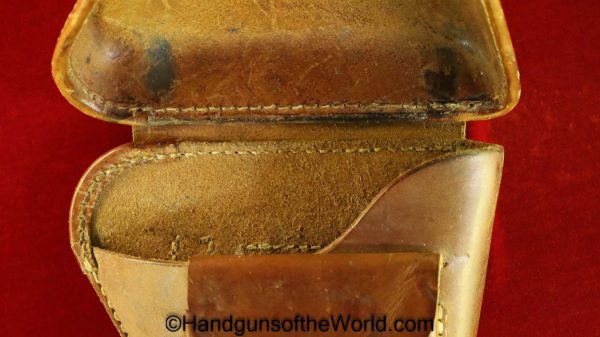 Nambu, Type 14, 14, Holster, with Shoulder Strap, Original, Japan, Japanese, Brown, Leather, Brass, Collectible, Handgun, Pistol, Hand gun