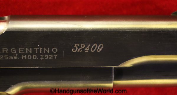 DGFM, 1927, .45acp, Argentine, Army, Mint, Matching Magazine, Argentina, Handgun, Pistol, C&R, Collectible, 45, .45, acp, auto, 1911, Matching Mag