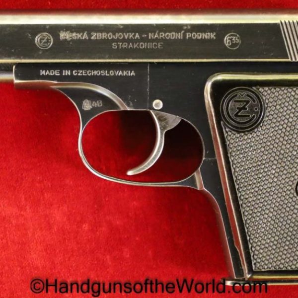 CZ-45, 6.35mm, Czech, 1948, 45, CZ, CZ45, CZ 45, 6.35, 25, .25, acp, auto, Handgun, Pistol, Hand gun, VP, Vest Pocket, C&R, Collectible, Czechoslovakia