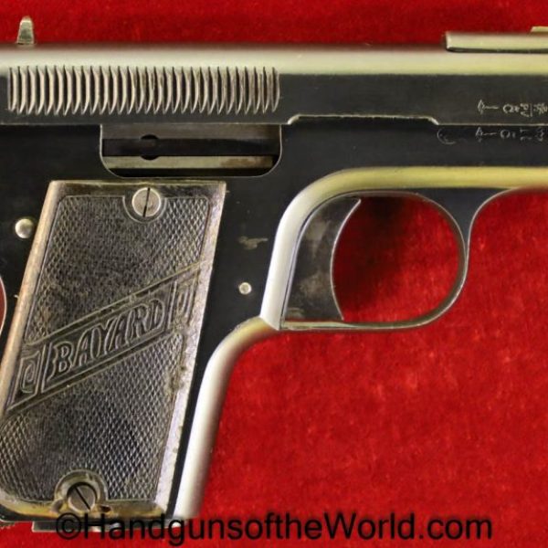 Bayard, 1908, 7.65mm, Late Production, Late, 7.65, .32, 32, acp, auto, Belgian, Belgium, Handgun, Pistol, C&R, Collectible, Late, Hand gun, Pocket