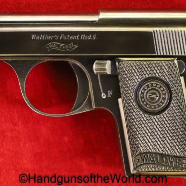 Walther, 9, Model 9, 6.35mm, Type II, Type 2, 6.35, 25, .25, acp, auto, German, Germany, VP, Vest Pocket, Handgun, Pistol, C&R, Collectible
