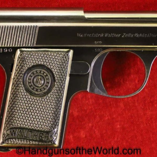 Walther, 9, Model 9, 6.35mm, Type II, Type 2, 6.35, 25, .25, acp, auto, German, Germany, VP, Vest Pocket, Handgun, Pistol, C&R, Collectible
