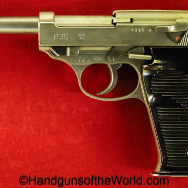 Walther, Mauser, P38, P.38, P 38, P-38, BYF-44, byf, 44, 1944, 9mm, Nazi, WW2, WWII, Full Phosphate, Phosphate, Handgun, Pistol, C&R, Collectible, German
