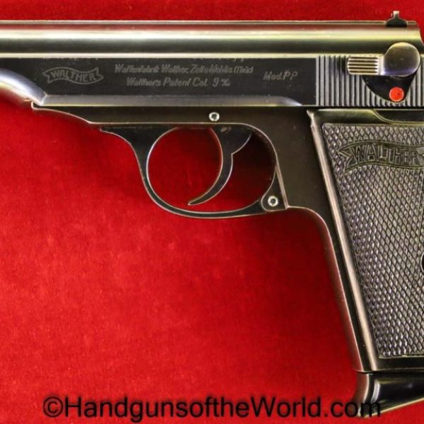 Walther, PP, 9mm, Nazi, Eagle N Proofed, German, Germany, 380, .380, acp, auto, Handgun, Pistol, C&R, Collectible, Eagle N, E/N, Eagle/N, Bottom Release