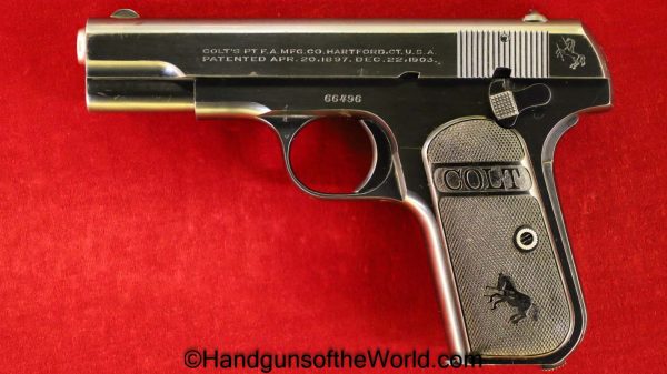 Colt, 1908, .380 caliber, 1923, .380, 380, acp, auto, Pocket, Hammerless, Handgun, Pistol, C&R, Collectible, USA, America, American