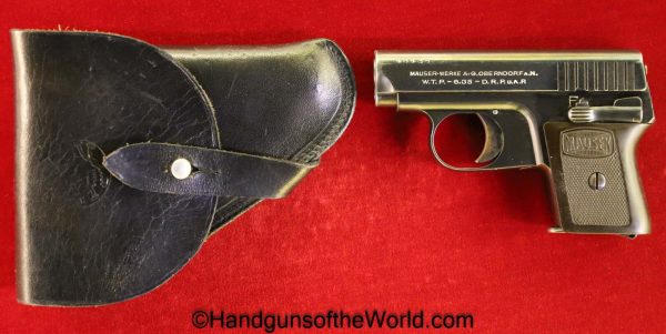 Mauser, WTP I, 6.35mm, with Holster, 6.35, 25, .25, acp, auto, Handgun, Pistol, C&R, Collectible, VP, Vest Pocket, German, Germany, WTPI, WTP1, WTP 1, WTP