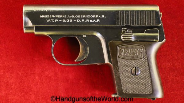 Mauser, WTP I, 6.35mm, with Holster, 6.35, 25, .25, acp, auto, Handgun, Pistol, C&R, Collectible, VP, Vest Pocket, German, Germany, WTPI, WTP1, WTP 1, WTP
