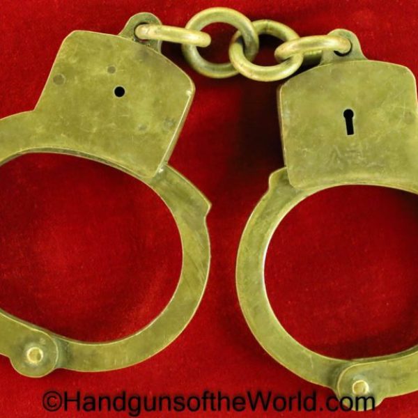 Chinese, China, Handcuffs, Full Brass, Brass, Original, Collectible, Field Gear, Hand, Cuffs, Hand Cuffs, Handcuff, Cuff, Vintage