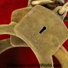 Chinese, China, Handcuffs, Full Brass, Brass, Original, Collectible, Field Gear, Hand, Cuffs, Hand Cuffs, Handcuff, Cuff, Vintage