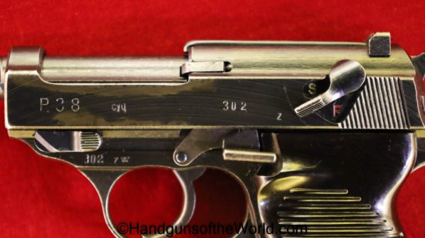 Walther, P38, P.38, P 38, Spreewerk, P-38, CYQ, 9mm, Nazi, German, Germany, WW2, WWII, Handgun, Pistol, C&R, Collectible, Hand gun, Z Block