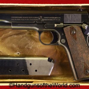 Colt, 1911, .45acp, US, Army, 1918, Mint, Black Army, WWI, WW1, Handgun, Pistol, C&R, Collectible, 45, .45, acp, auto, American, America, Hand gun