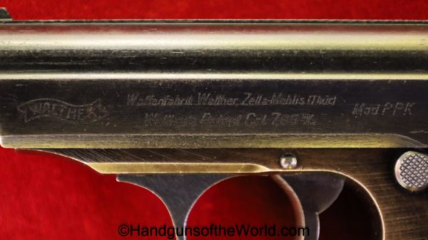 Walther, PPK, 7.65mm, Dural Frame, Late War, 1944, German, Germany, Nazi, Handgun, Pistol, C&R, Collectible, Dural, Alloy, Pocket, .32, 32, 7.65, acp, auto