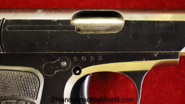 Danton, War Model, 7.65mm, 7.65, .32, 32, acp, auto, Spain, Spanish, Handgun, Pistol, C&R, Collectible, Hand gun, Pocket, War