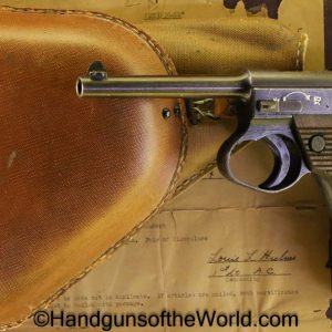 Nambu, 14, Type 14, 19.6, 8mm, with Holster, with Capture Paper, 1944, June, Japan, Japanese, WWII, WW2, Handgun, Pistol, C&R, Collectible, Capture Paper