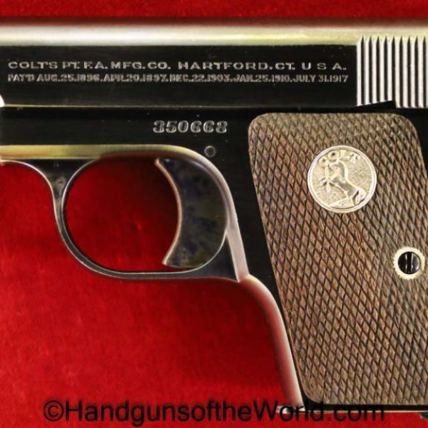 Colt, 1908, 25, 1925, .25, acp, auto, 6.35, 6.35mm, Handgun, Hand gun, VP, Vest Pocket, C&R, Pistol, Collectible, USA, American, America
