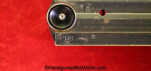 Luger, P08, P 08, P.08, P-08, Black Widow, 9mm, Magazine, Mag, Clip, German, Germany, Nazi, WWII, WW2, Original, Collectible, fxo, E/37, E37, Handgun, Pistol