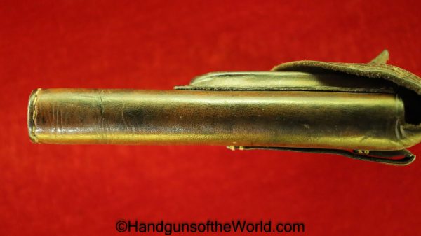 FN, Browning, 1910, Holster, commercial, pattern, brown, leather, Original, Period, Vintage, Pistol, Handgun, Hand gun, Collectible