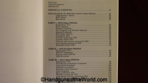 Mauser Pocket Pistols 1910-1946, Book, Roy G. Pender III, Pender, Mauser, Pocket, Pistols, Handguns, Hand guns, Collectible, German, Germany