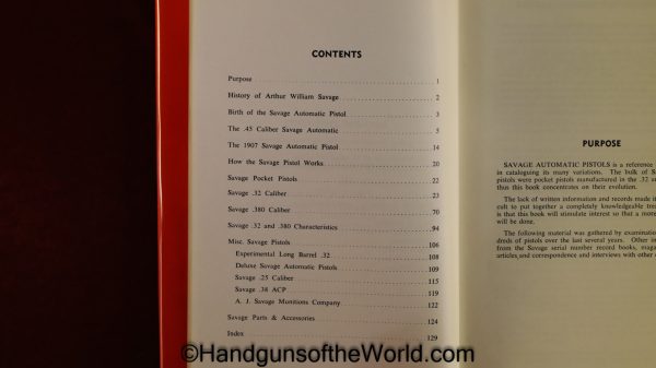 Savage Automatic Pistols, Book, James R Carr, Savage, Pistols, Handguns, Hand guns, Collectible, American, America, USA, US
