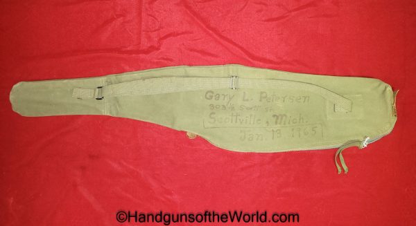 M1, Carbine, Carrying Pouch, Canvas, Vietnam, Provenance, Shane Mfg Co, 1944, 1965, Original, US, USA, American, America, Field Gear, Green, Viet Nam