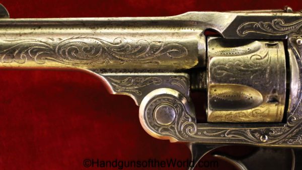 S&W, Safety Hammerless, .32 S&W, Period Engraved, with Pearl Grips, Handgun, Revolver, Collectible, Antique, Engraved, Pearl Grips, .32, 32, Hammerless