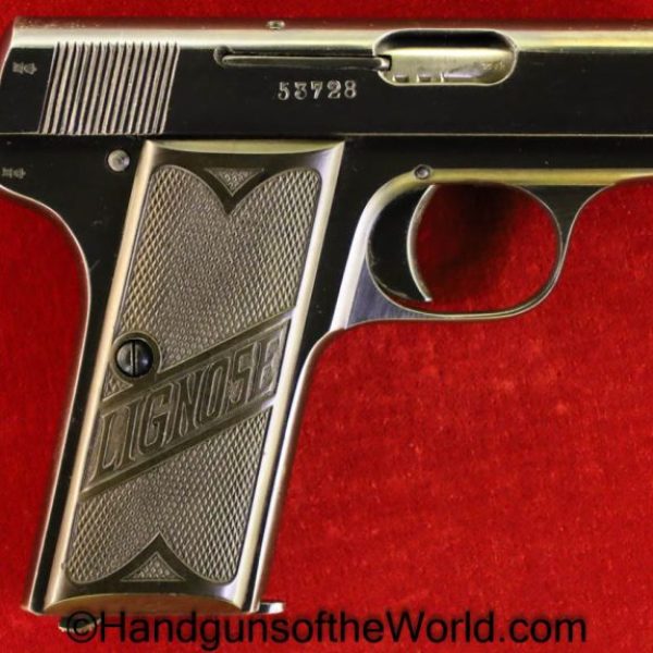 Lignose, Model 3, 6.35mm, Long Grip, 3, 6.35, 25, .25, acp, auto, German, Germany, VP, Vest Pocket, Handgun, Hand gun, Pistol, C&R, Collectible, Firearm