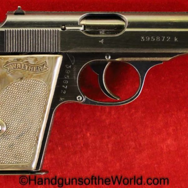 Walther, PPK, 7.65mm, Dural Frame, Gray Grips, Grey Grip, .32, 32, acp, auto, German, Germany, Handgun, Pistol, C&R, Collectible, Pocket, Dural, 7.65