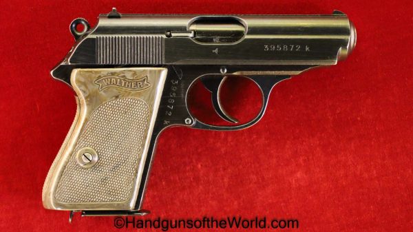 Walther, PPK, 7.65mm, Dural Frame, Gray Grips, Grey Grip, .32, 32, acp, auto, German, Germany, Handgun, Pistol, C&R, Collectible, Pocket, Dural, 7.65
