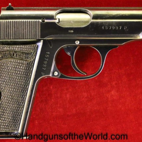 Walther, PP, 7.65mm, SS, Contract, .32, 32, 7.65, acp, auto, German, Germany, Nazi, WWII, WW2, Handgun, Pistol, C&R, Collectible, Pocket, Hand gun