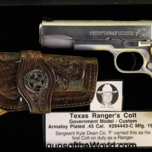 Colt, Government, Model, .45 acp, Texas Ranger, Provenance, 45, .45, acp, auto, 1911, 1911A1, USA, American, America, Handgun, Pistol, C&R, Collectible