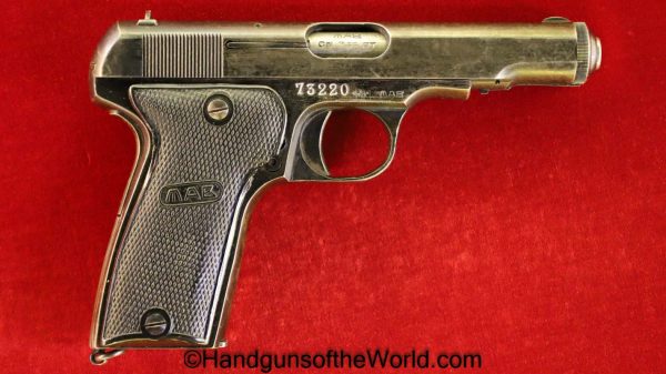 MAB, D, Model D, 7.65mm, Nazi, WWII, WW2, Handgun, Pistol, C&R, Collectible, German, Germany, France, French, 32, .32, acp, auto, 7.65, WaA251, WaA 251