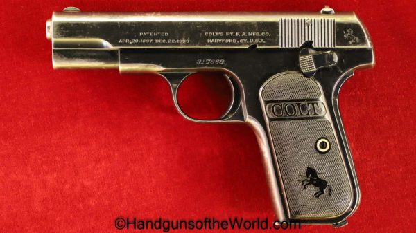 Colt, 1903, Hammerless, .32, 1919, 32, acp, auto, American, America, USA, Pocket, Handgun, Pistol, C&R, Collectible, Hand gun, 7.65, 7.65mm, with Letter