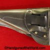 Colt, 1911, 1911A1, General Officers, Holster, black, leather, gold fixtures, belt hanger, Original, Collectible, Handgun, Pistol, USA, American, America