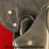 Colt, 1911, 1911A1, General Officers, Holster, black, leather, gold fixtures, belt hanger, Original, Collectible, Handgun, Pistol, USA, American, America