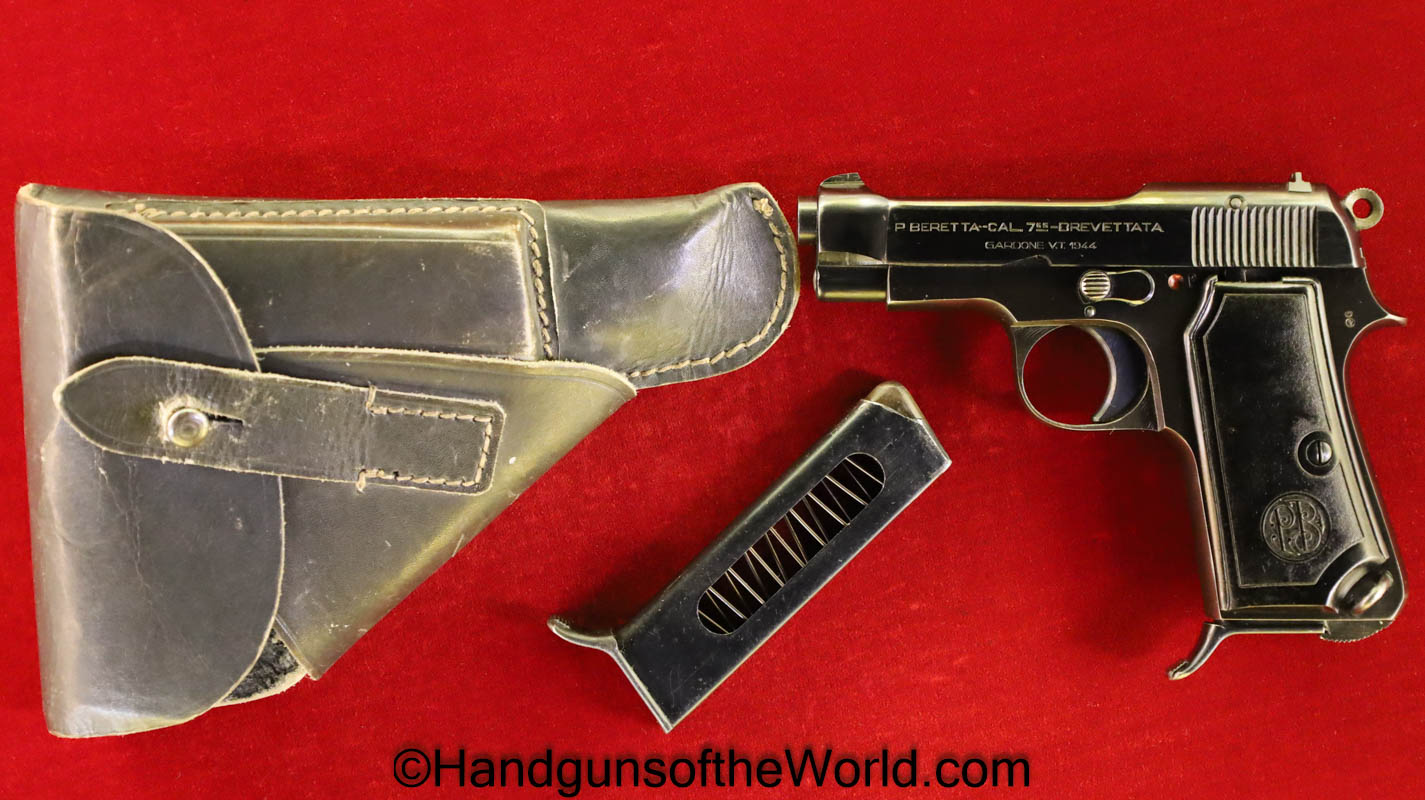 Beretta, 1935, 7.65mm, Nazi, WWII, Full Rig, Superb, WW2, German, Germany, Italy, Italian, Handgun, Pistol, C&R, Collectible, Pocket, 32, .32, acp, auto