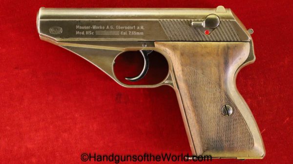 Mauser, HSc, 7.65mm, Late War, Nazi, Full Phosphate, with Holster, WWII, WW2, German, Germany, Handgun, Pistol, C&R, Collectible, Pocket, .32, 32, acp, auto