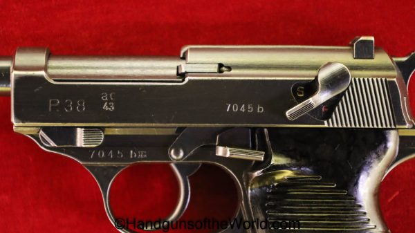 Walther, P38, P.38, P 38, P-38, AC 43, 9mm, Nazi, WWII, WW2, German, Germany, AC43, 1943, AC, 43, Handgun, Pistol, C&R, Collectible, AC-43, Hand gun