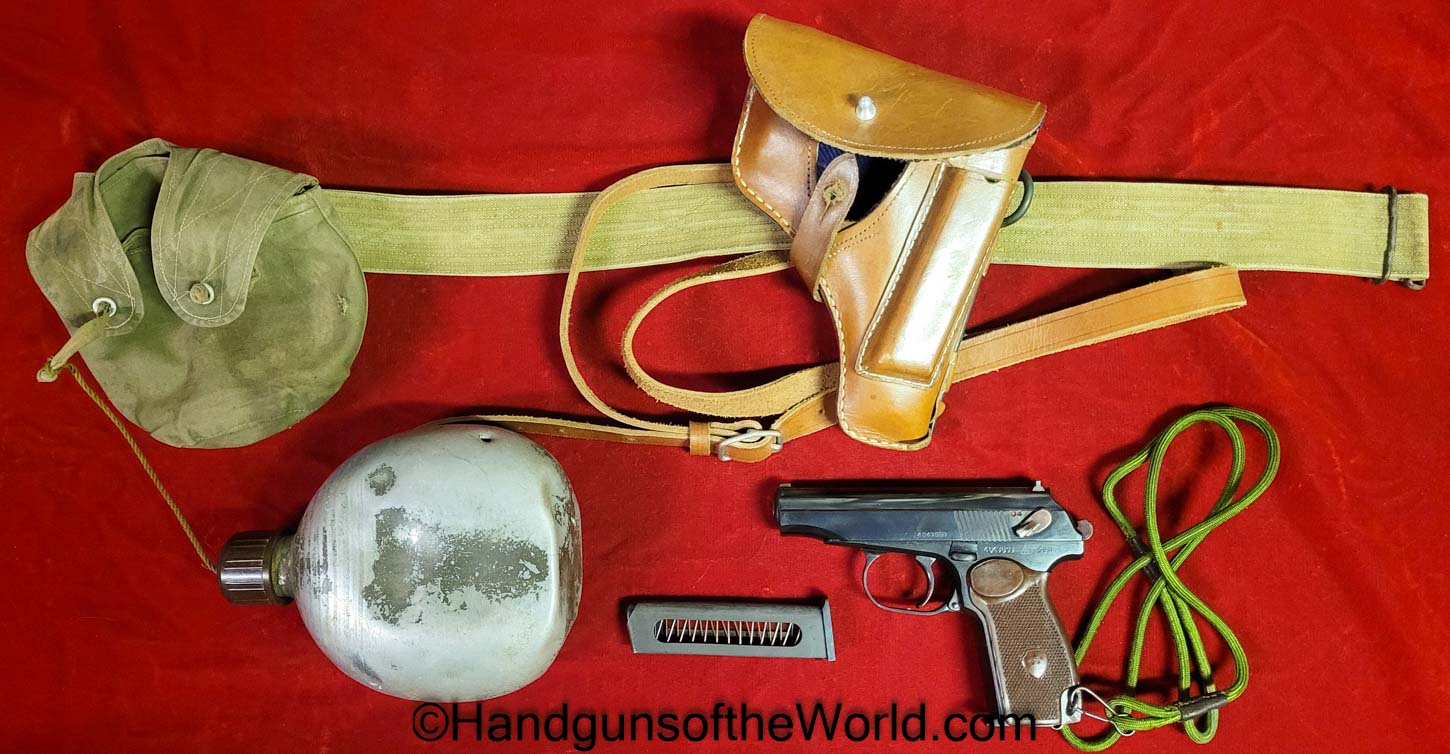 Chinese, China, Type 59, Makarov, 9mm, Communist Public Security Forces, Full Rig, Handgun, Pistol, C&R, Collectible, 2 Matching Magazines, 2 Matching Mags