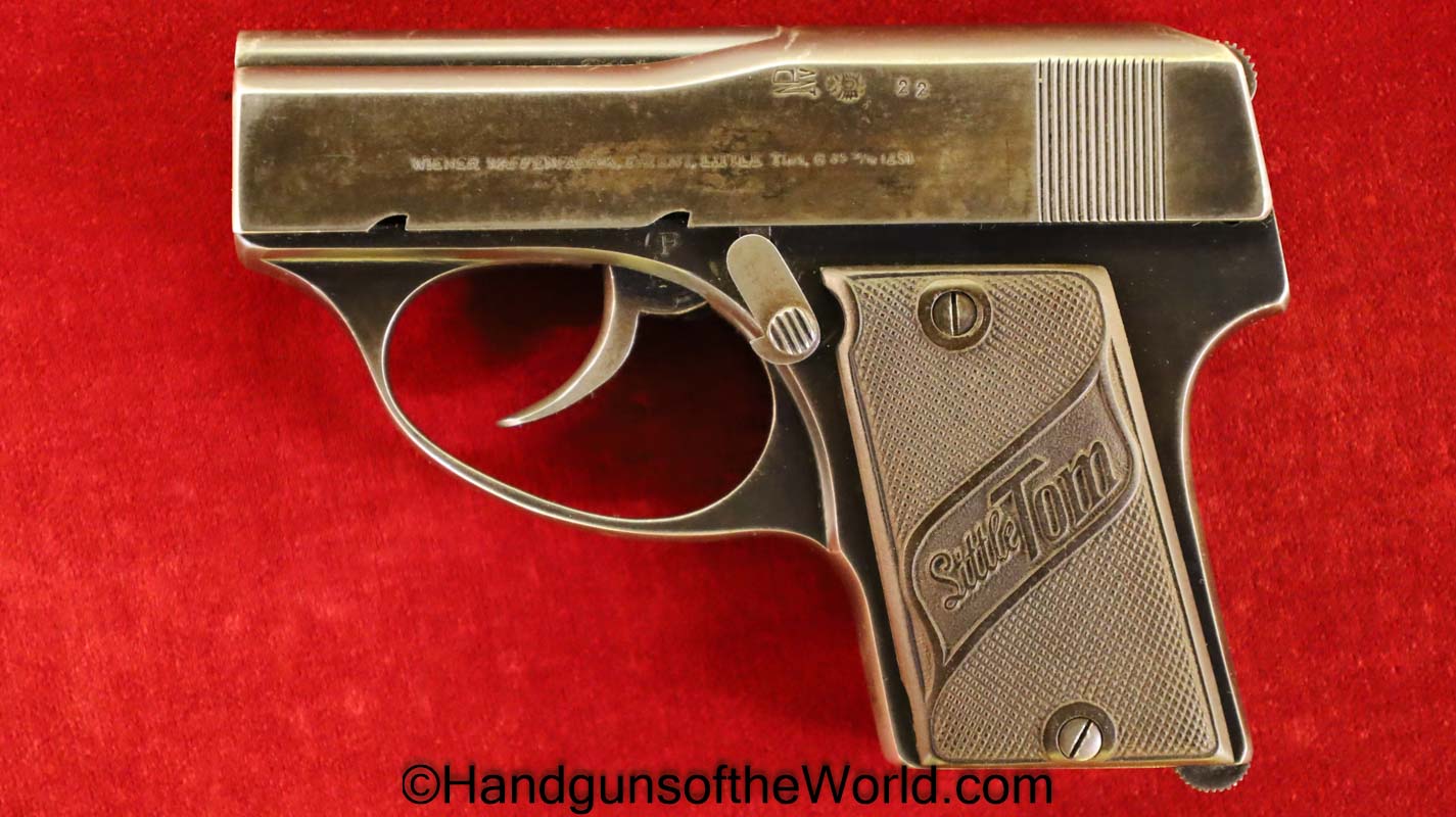 Wiener Waffenfabrik, Little Tom, 6.35mm, 25, .25, acp, auto, 6.35, Austrian, Austria, VP, Vest Pocket, 1922, Handgun, Pistol, C&R, Collectible, Hand gun