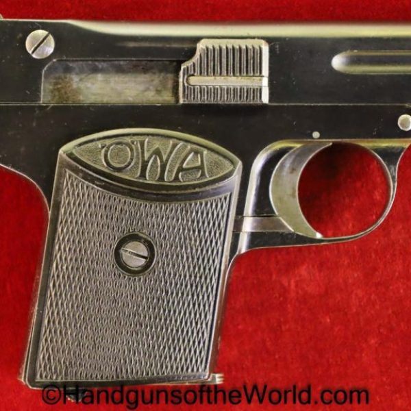OWA, 1922, 6.35mm, Early Type, Early, 1923, Austria, Austrian, VP, Vest Pocket, .25, 25, acp, auto, Handgun, Pistol, C&R, Collectible, 6.35, Hand gun
